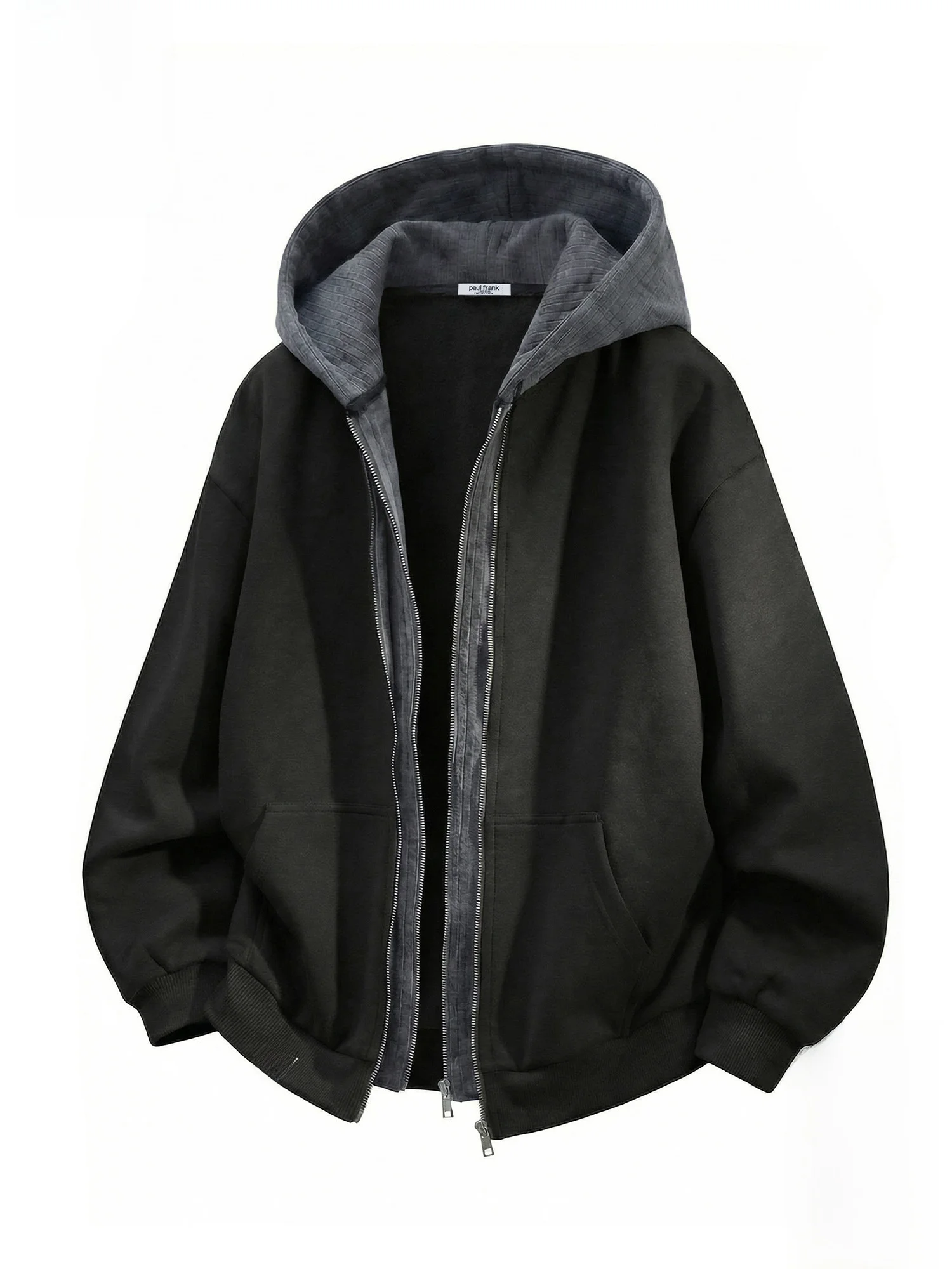 

Толстовка Paul Frank M с капюшоном, повседневная, в стиле колор-блок, весенний кардиган-жакет с принтом обезьяны с большим ртом, удобная, из полиэстера и хлопка