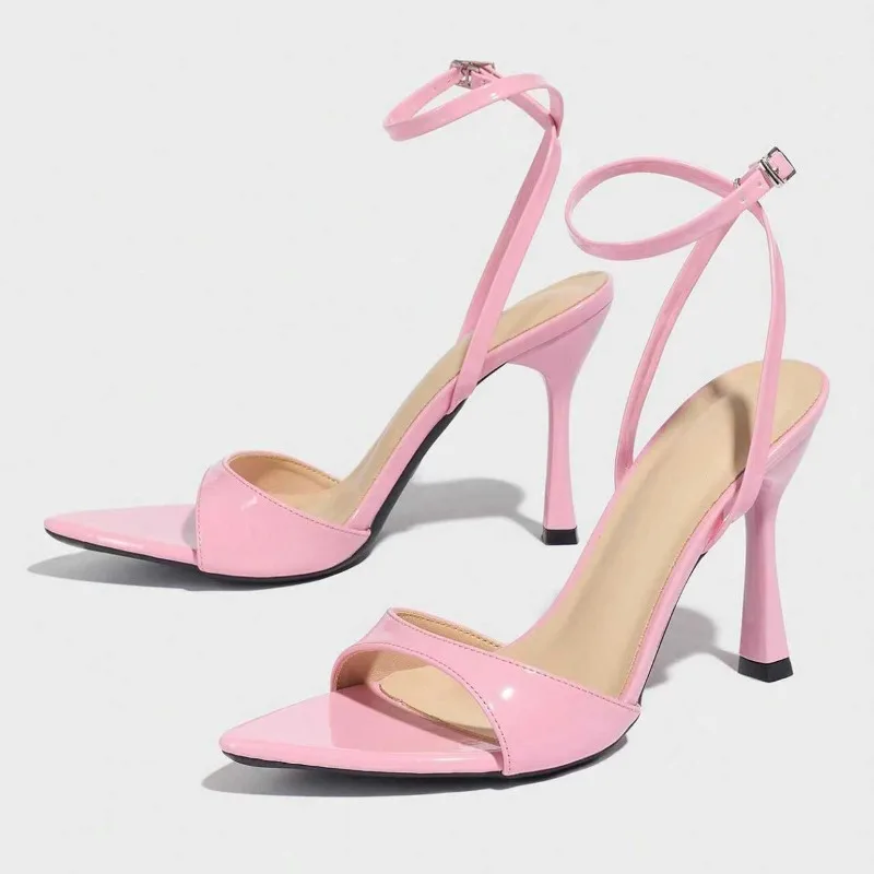 

Summer New Women's Shoes Fashion Pointed Tip High Heeled Sandals for Woman Sexy Model Party Shoes Designer Shoes Sandalias Mujer