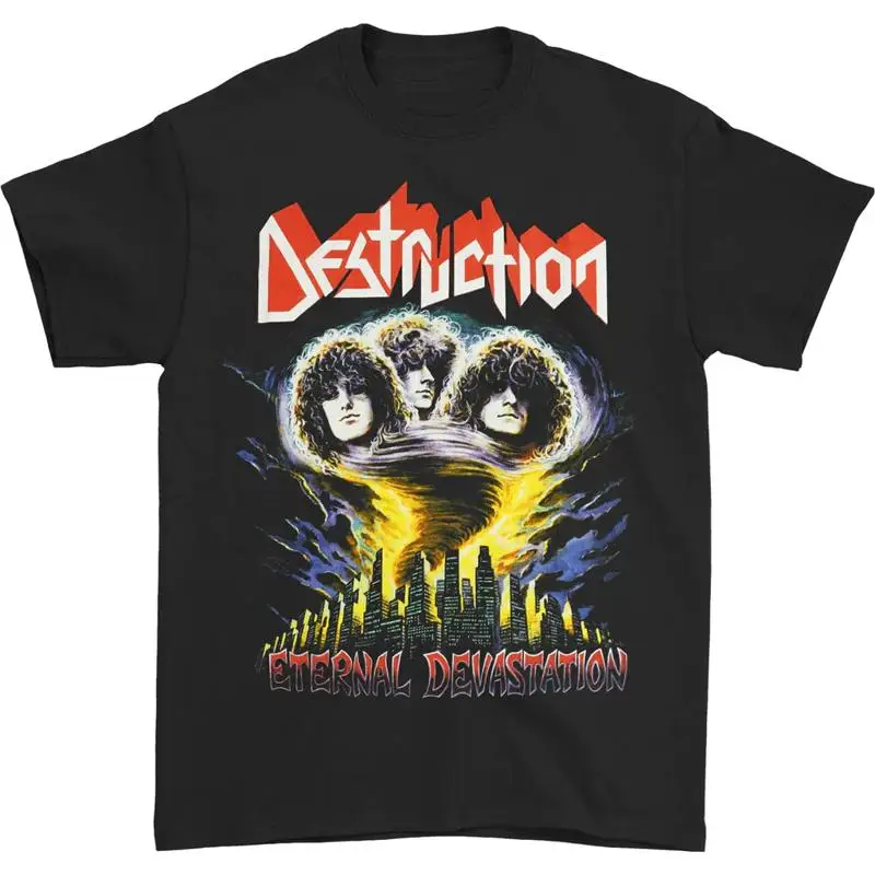 

Популярная черная футболка Destruction Band из хлопка S 5XL