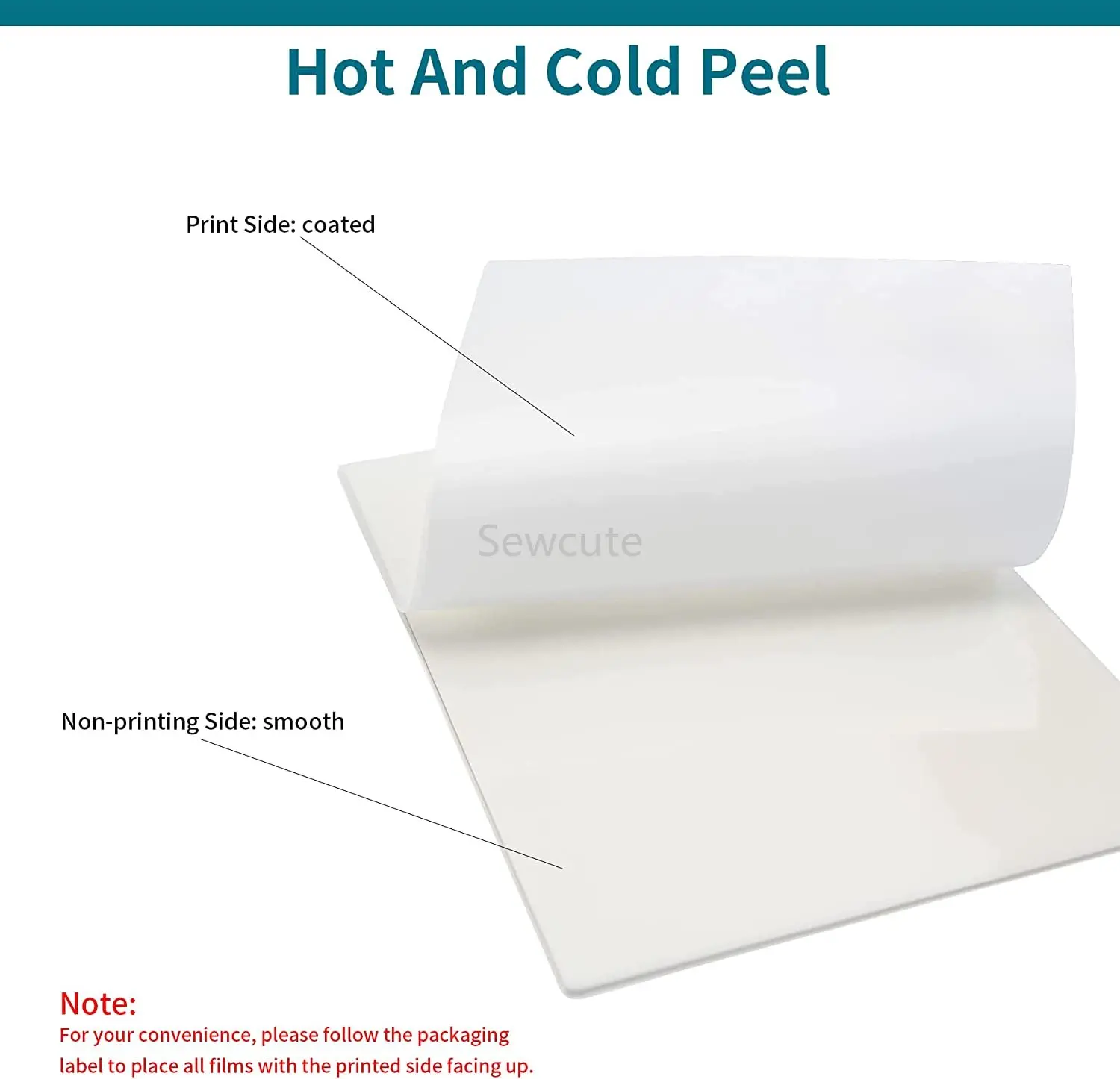 DTF Transfer Film Paper PET Heat Transfer Paper A4 Double-Sided Glossy Clear Pretreat Film for DTF Epson Inkjet Printer