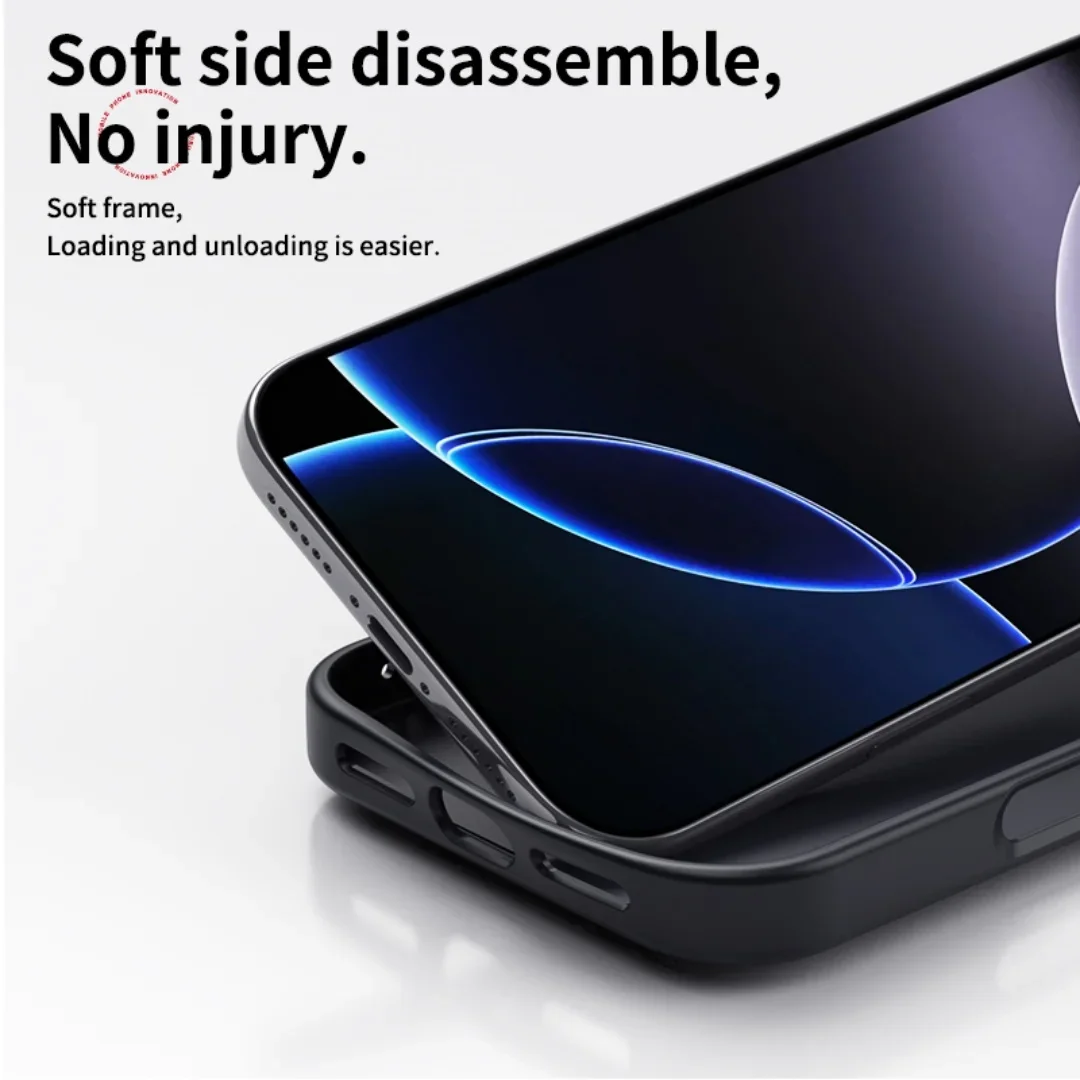 Funda protectora premium antiarañazos de fibra de carbono para iPhone 17 Pro Max Air 17Pro Magsafe con 360 ° Cubierta del soporte del soporte giratorio