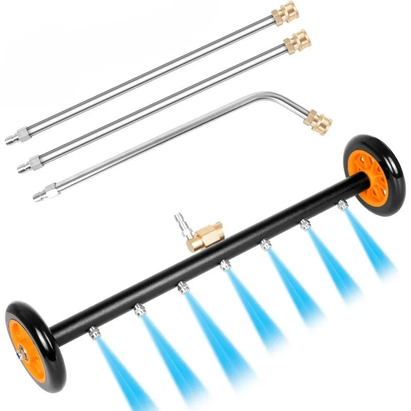 

Пистолет для мойки высокого давления 4000 фунтов на квадратный дюйм, насадка с 7 отверстиями для муниципальной санитарии, автомойка, насадка для чистки под кузова, водяная метла