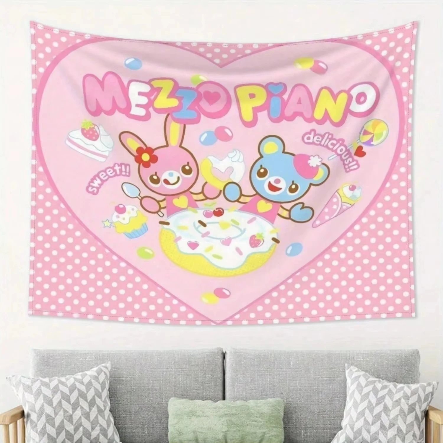 Cute Cartoon Animal Tapestry 1 pc Background Cloth Decorative Hanging Cloth Wall Cloth Layout Tapestry for Living Room Bedroom