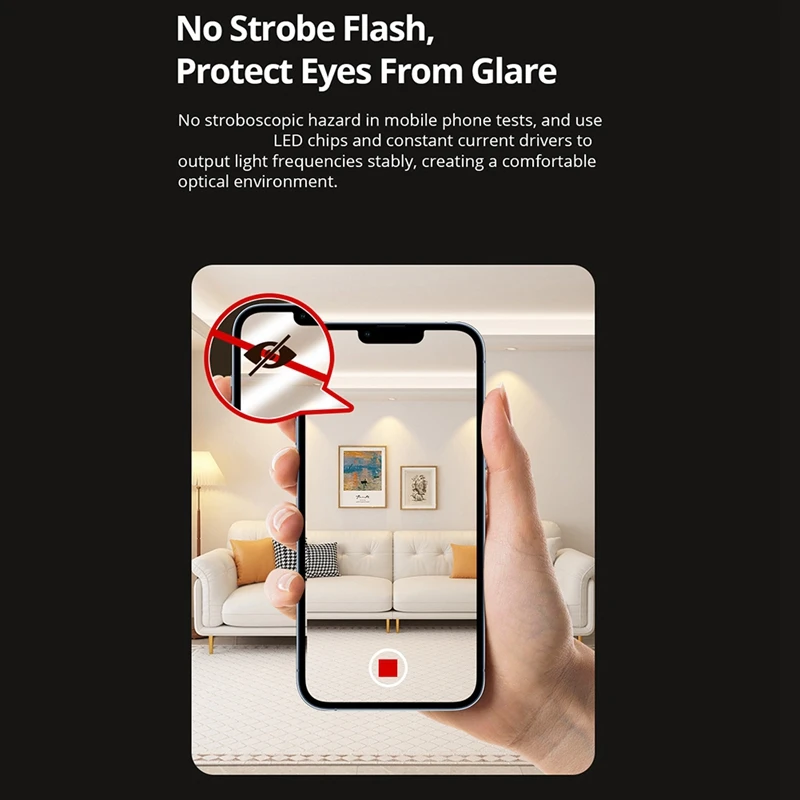 تويا زيجبي الذكية يعتم الأضواء عكس الضوء ضوء السقف جولة راحة زاوية قابل للتعديل 36 °    زاوية