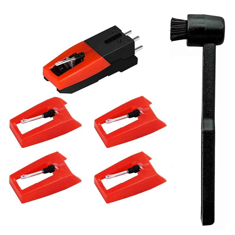 

ABMF-New Phonograph Ruby Stylus Record Player Stylus Vinyl Player Non-Moving Magnet Stylus Stylus Audio Accessories