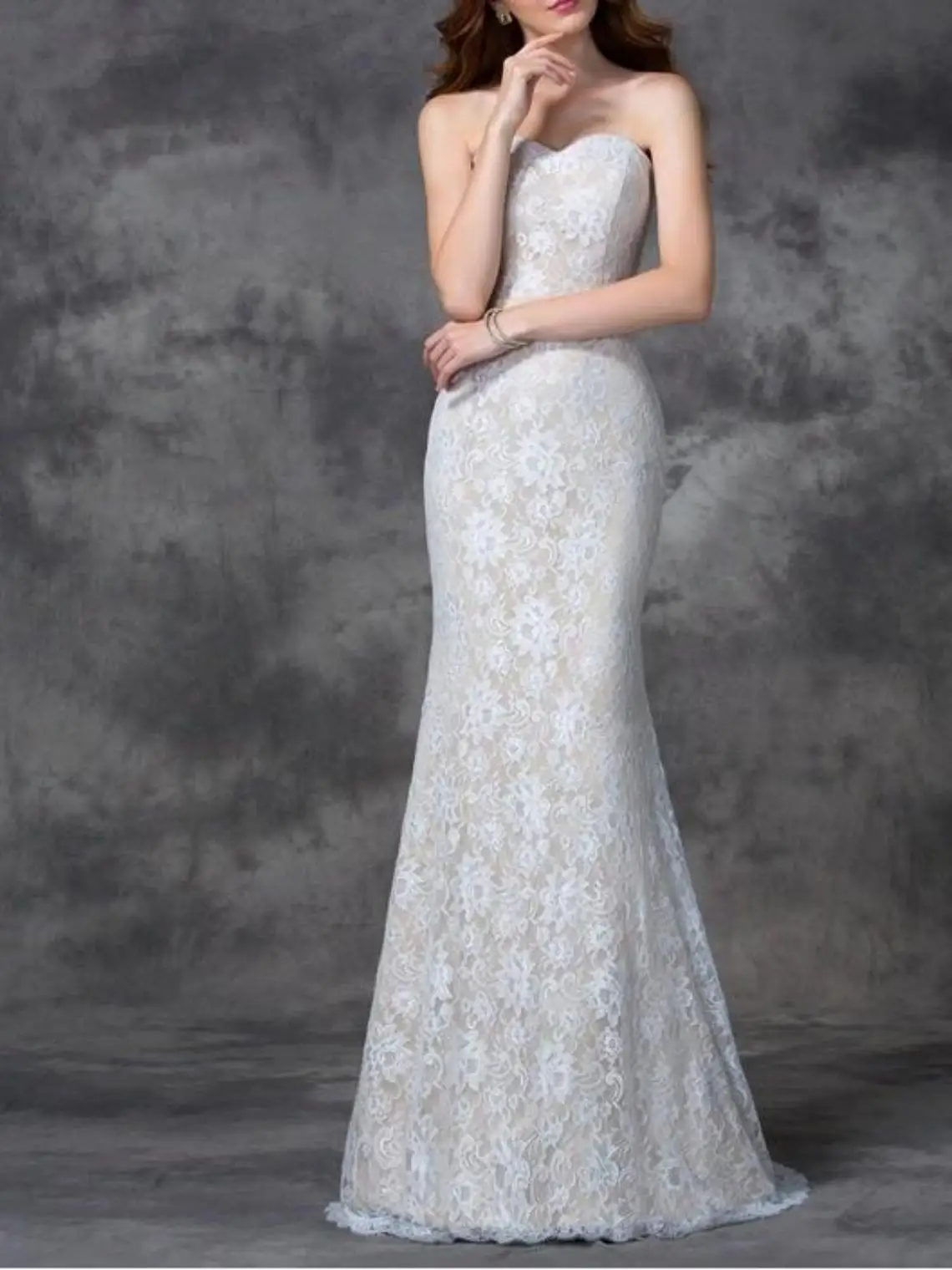 

Elegant Romance Mermaid Reception Wedding Dress Lace Strapless Sleeveless Floor-Length Applique Bridal Gown 2025 free customized