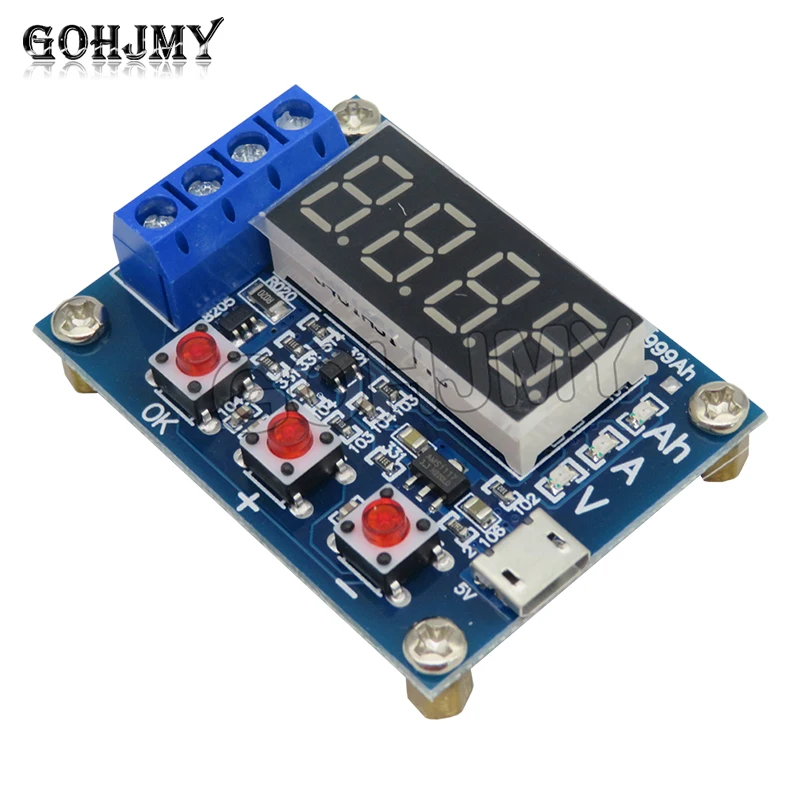 ZB2L3 Battery Capacity Tester External Load Discharge 1.2-12V Battery 18650 Capacity Test