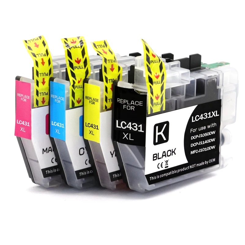 Australia , New Zealand 1~5set LC431 LC431XL Ink Cartridge Compatible For Brother DCP-J1050DW DCP-J1140DW MFC-J1010DW Printer