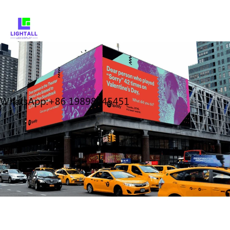 

P2.9 Водонепроницаемая уличная светодиодная панель Цифровая 3d реклама Бизнес-вывески Рекламный щит Светодиодный видеостенный экран