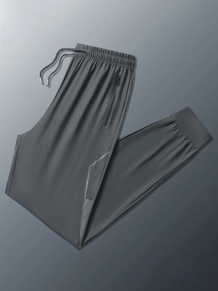 

Pierre Cardin Summer Ice Silk Men's Casual Pants Loose Fit Qui Dry Thin Spor Long Trousers Faionable Urban Sle