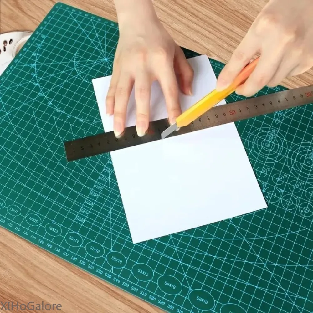 A4 PVC Cutting Mat Multi Function For Sewing Patchwork Leather DIY Knife Engraving Workbench Protector Pad Heavy Duty