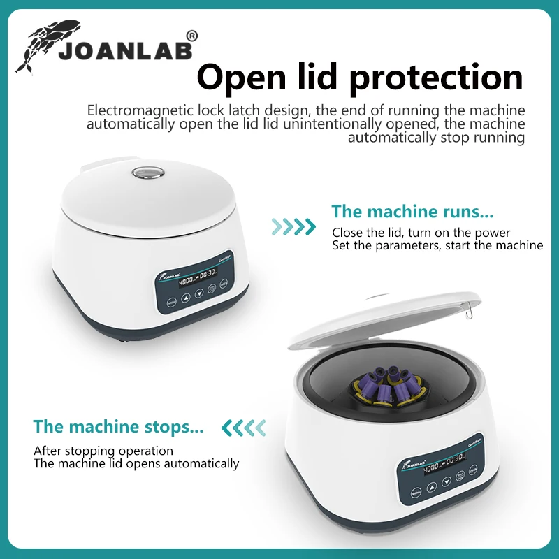 JOANLAB плазменная Центрифуга Лабораторная цифровая центрифуга Prp для 2/5/10 мл трубки для крови и 15 мл центрифужная трубка 4000 об/мин