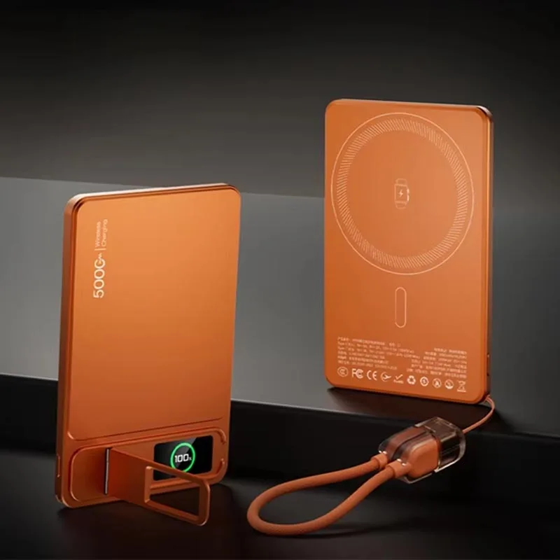 Lenovo 3-in-1 10000mAh Slim Powerbank für magnetisches kabelloses 20W-Schnellladen, tragbarer Akku für iPhone 12/13/14/15/17 iWatch
