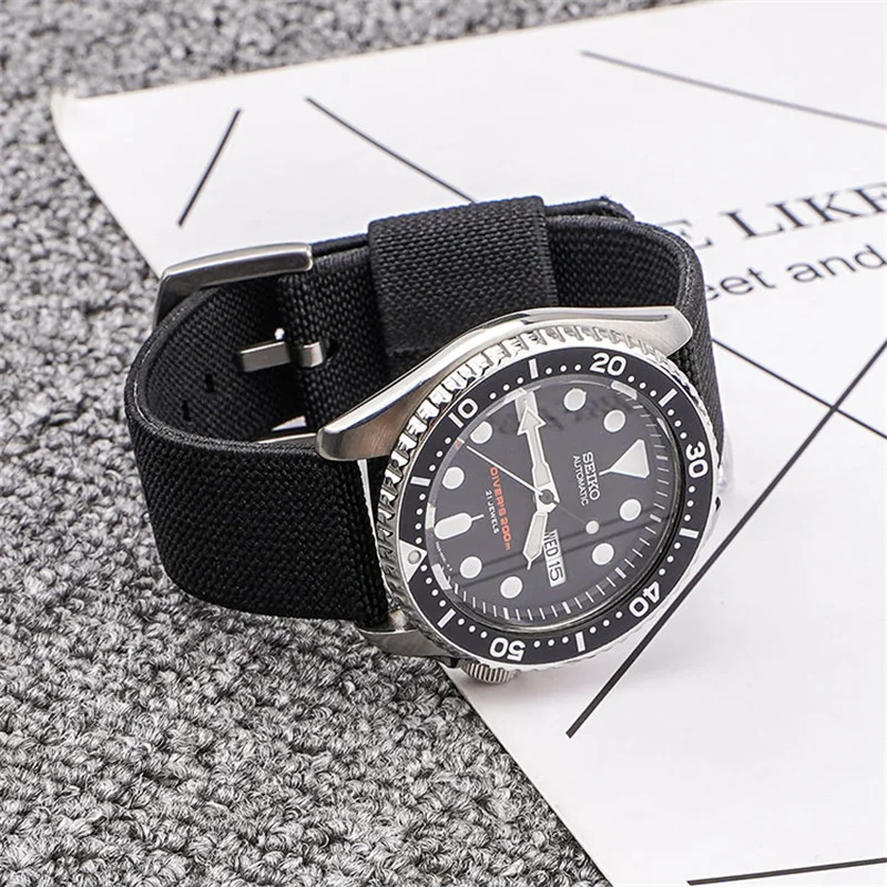 18mm 20mm 22mm 24mm Quick Release Nylon Watchband Universal Replacement Canvas Watch Strap Sport Military Bracelet Accessories