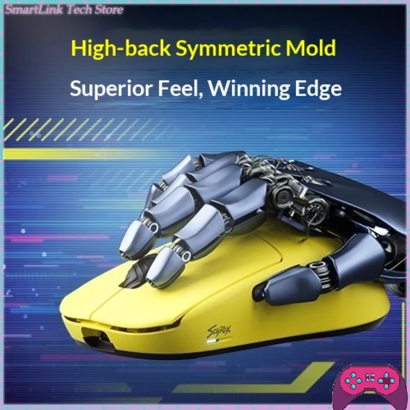 SCYROX V8 Wireless Three-mode Lightweight Gaming Mouse 30KDPI Paw3950 Ergonomic Low-latency Mouse Customized Player Mouse Gift