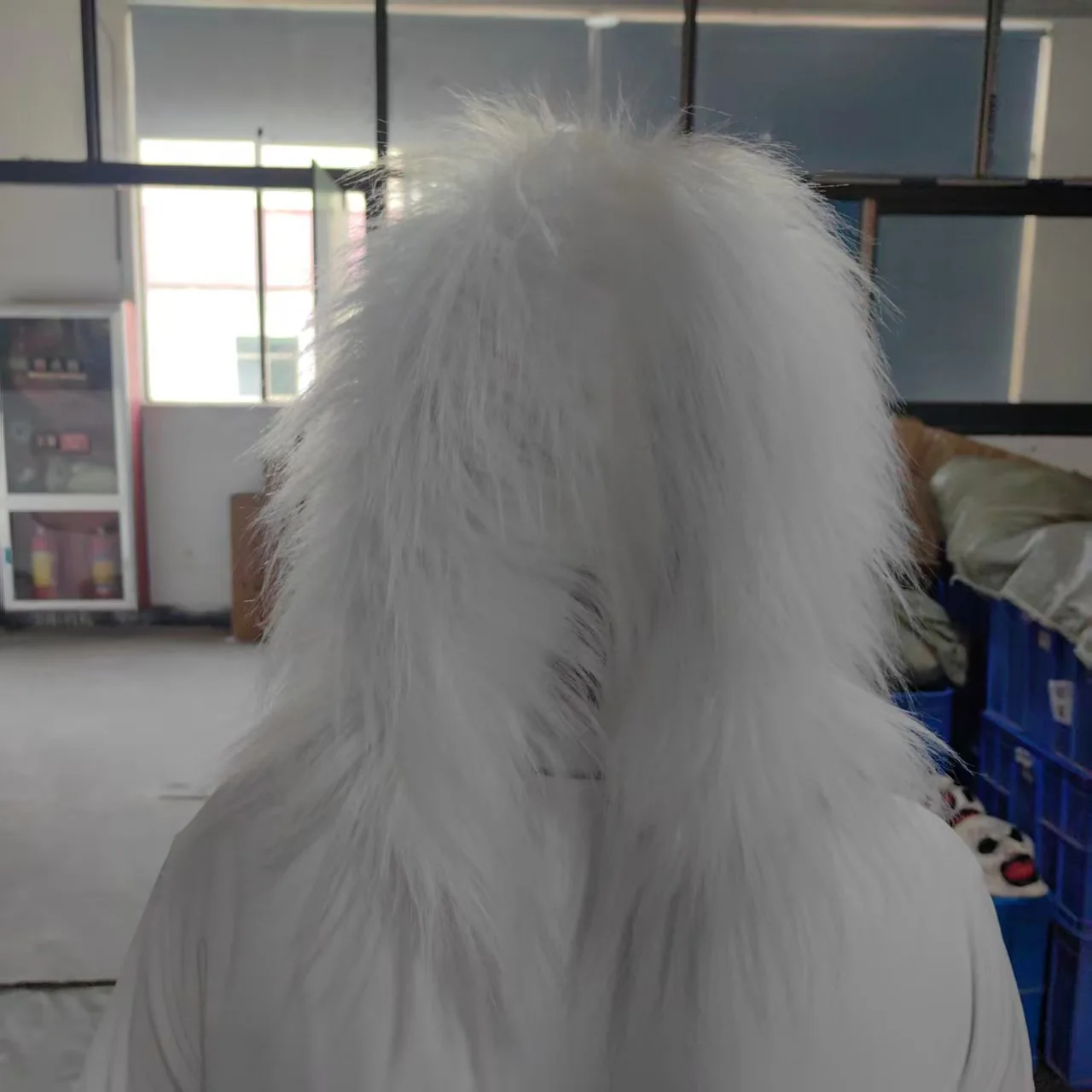 Masque Lion Blanc en Latex Deluxe – photo 3