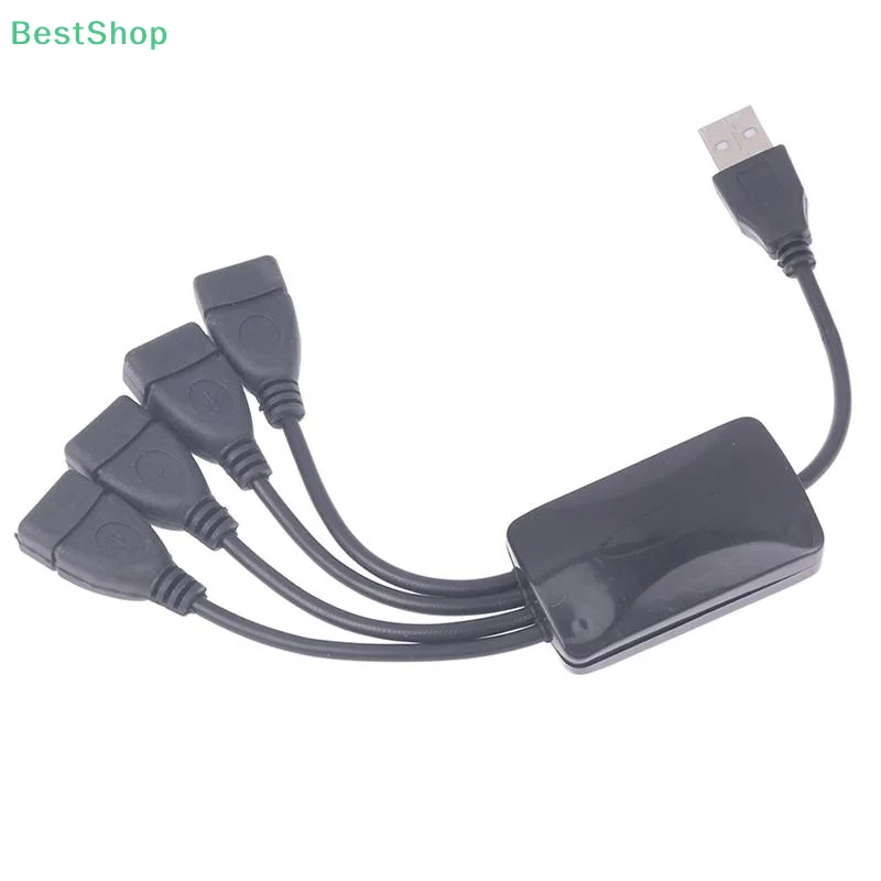 1 шт. USB 2.0 удлинительный кабель для передачи данных 1 штекер на 4 гнезда USB-концентратор разветвитель удлинительный кабель адаптер питания разъем