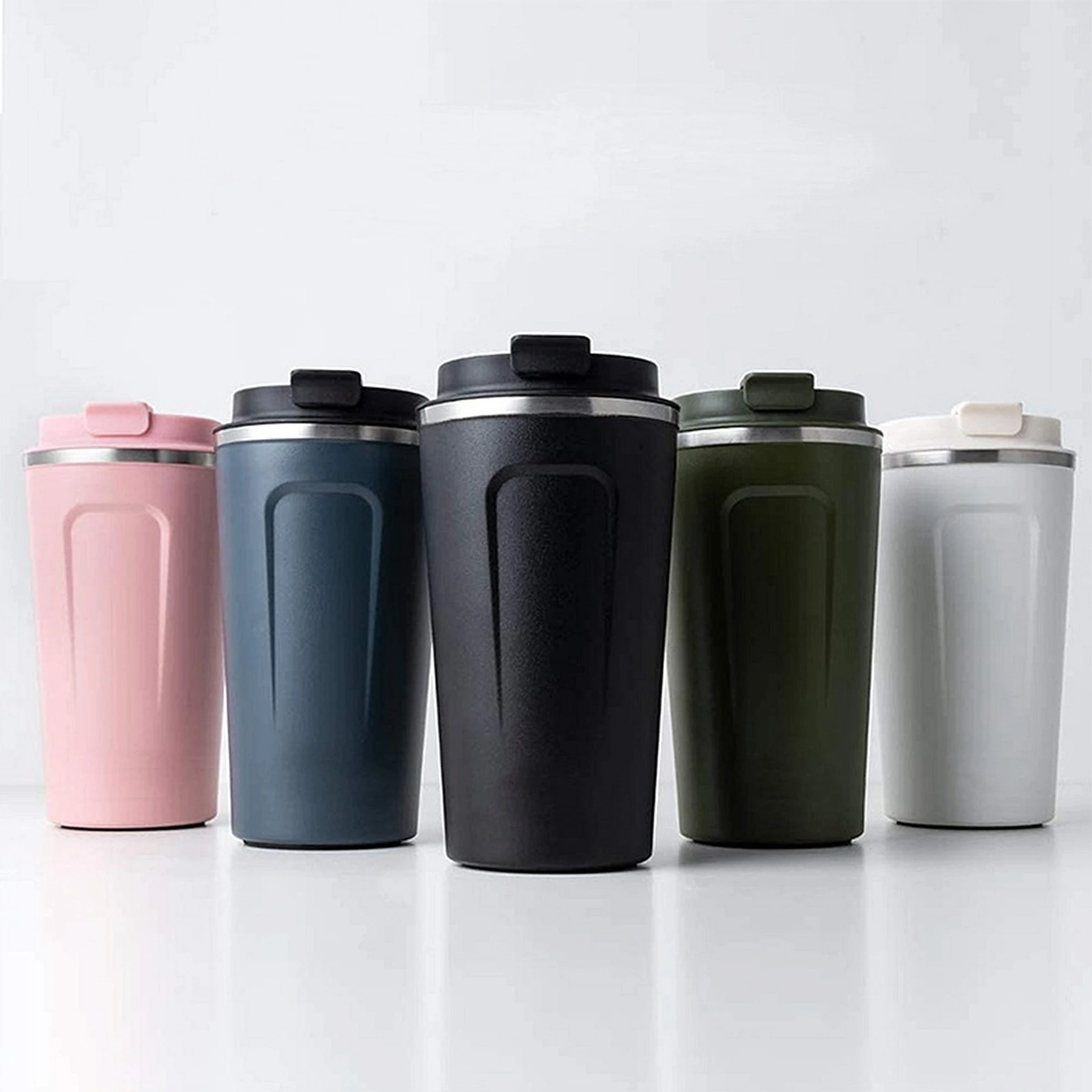1 New Stainless Steel Thermos Cup, Vacuum 2Nd Generation Coffee Cup, Stylish Thermos Cup, Creative Thermos Cup, Easy to Carry, Car Thermos Cup, 510ml Thermos Cup