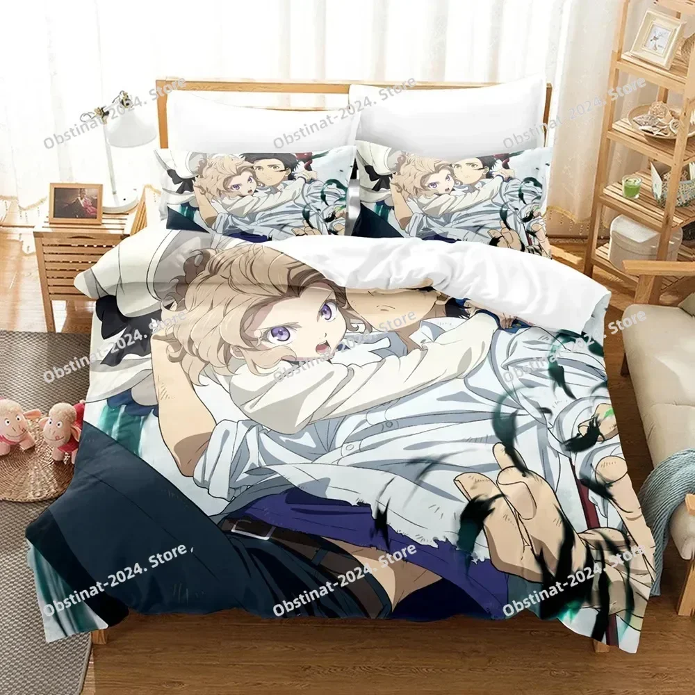 3D Anime InSpectre Fictitious reasoning Bedding Set Duvet Cover Full Queen King Size Pillowcase Bed Printed Aldult Kid Bedroom