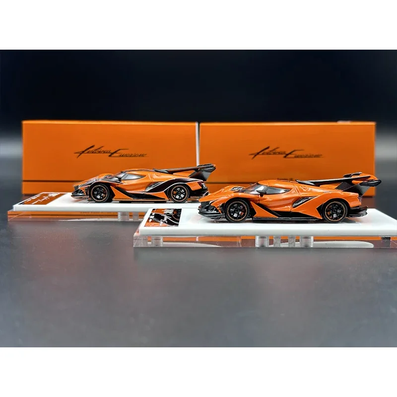 TPC PEAKO Auf Lager 1:64 Apollo IE Orange Stripe Diecast Diorama Modell Sammlung Miniatur Carros Spielzeug