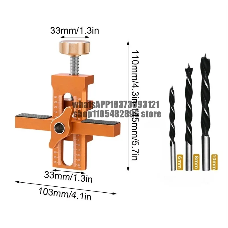 6/8/10 drill punching wardrobe door hanging cabinet door leveler installation auxiliary aluminum alloy multi-fixture artifact
