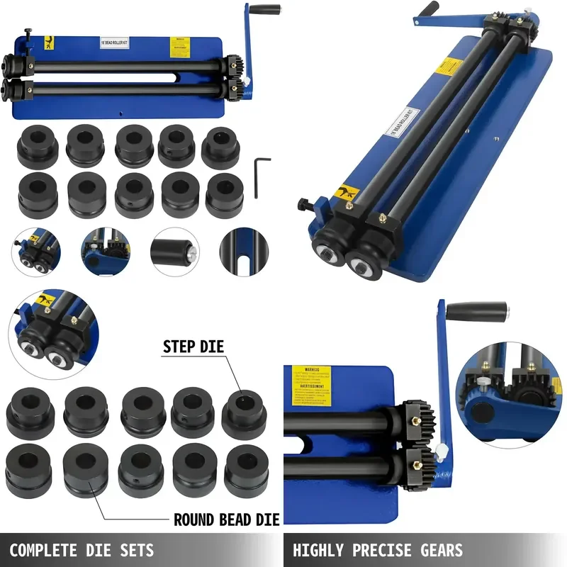 Brand For Roller Bending Machine 18 Inch Sheet Metal Bead with 6 Sets Dies for Producing Strengthening Ribs Throat Depth