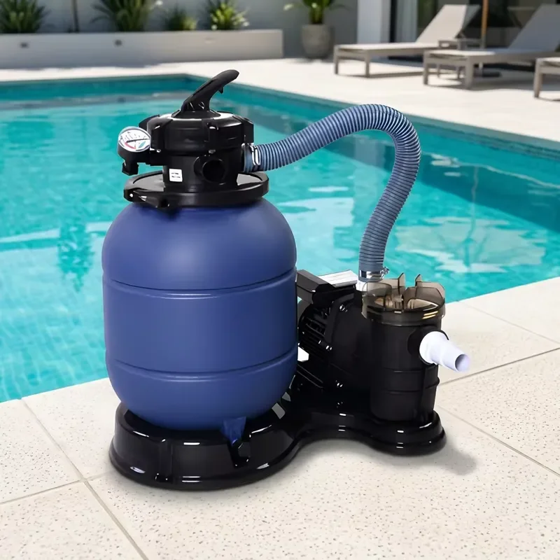 300mm Swimming Pool Sand Filter and Pump Combo System with Multiport Valve for Pool Water Filtration