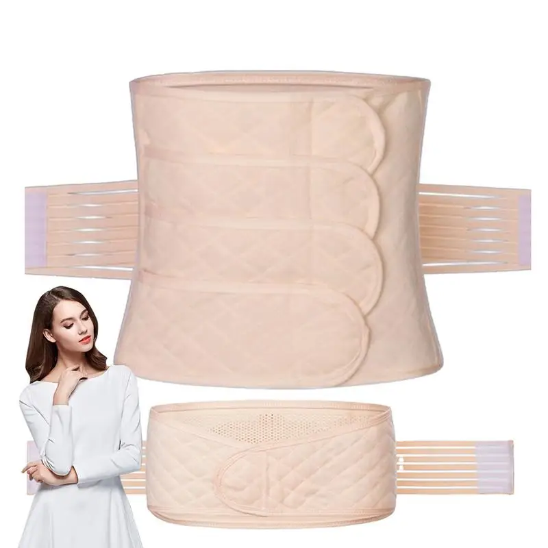 Postpartum Waist Wrap Adjustable Elastic Postpartum Postnatal Recoery Support Girdle Belt High Waist Shaping Belt Breathable