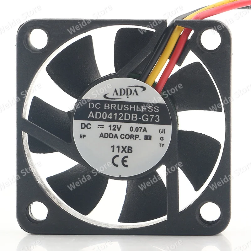 

Original Taiwan ADDA 5V 24V 48V 4010 40X40X10MM 4CM DC12V 0.07A Quiet double ball bearing chassis AD0412DB-G73 cooling fan