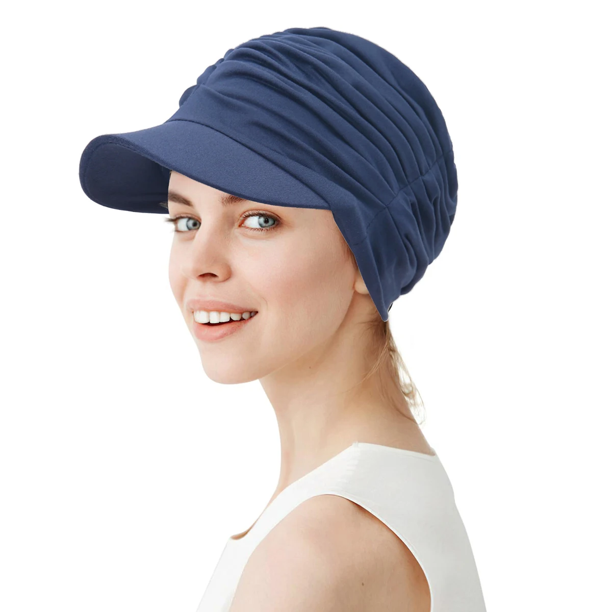 Solid Color Baseball Hijab Cap For Women Bonnet Muslim Sun Hat Scarf Wrap Baseball Caps Trendy Bandana Hijab Bonnet Turban