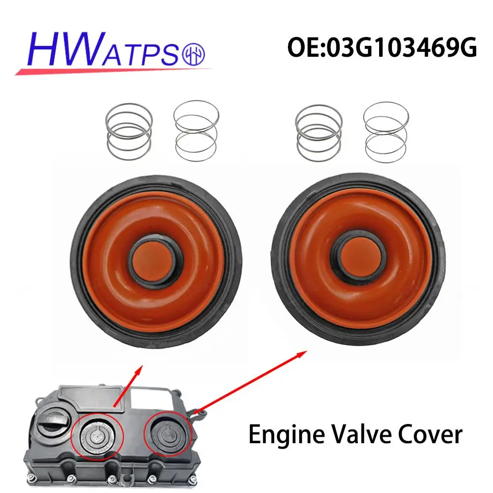 PCV Valve Cover With Membrane For VW Golf MK5 Plus Eos Passat Touran Polo Audi A3 Skoda Octavia Roomster 03G103469G 03G103475E