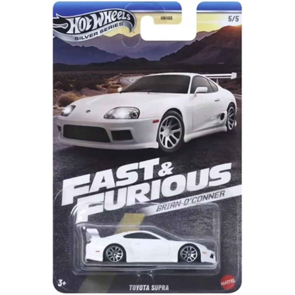 Hot Wheels Cars Fast & Furious HNR88 TOYOTA SUPRA NISSAN SKYLINE GTR(BNR34) Vehículo fundido a presión modelo coches juguetes niños regalo