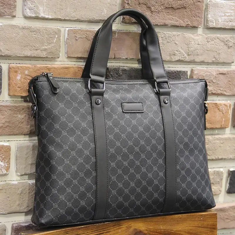 New Plaid Handbag Briefcase Simple Casual Fashion Shoulder Bag Crossbody Bag Business Laptop Bag