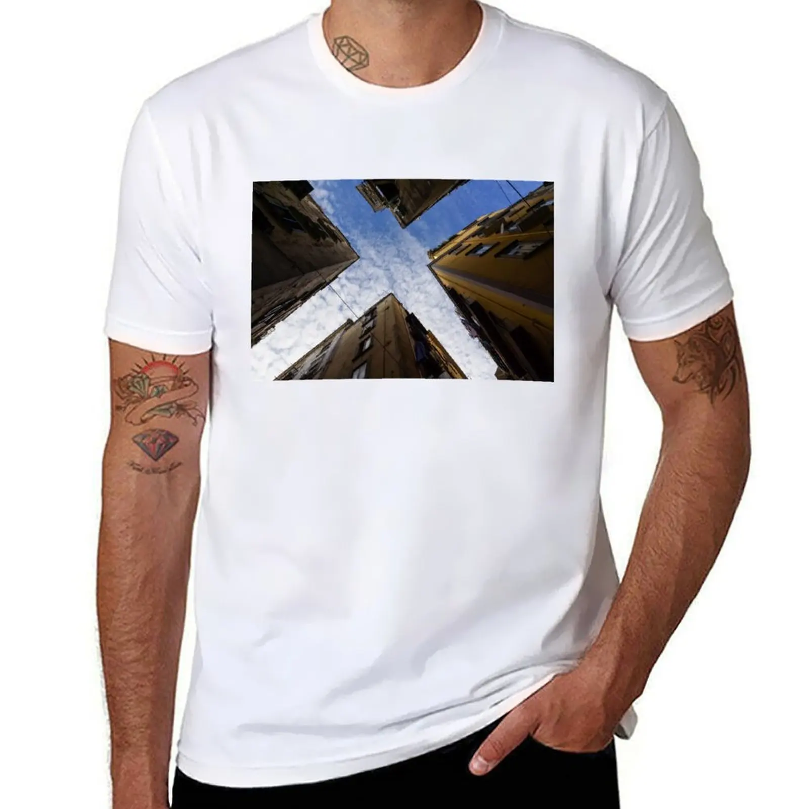 

Skyward in Naples Italy - Spanish Quarters Take Three T-Shirt anime tshirt man graphic t shirt T-Shirt