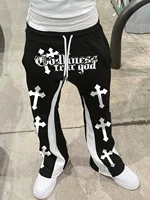 2026 Venta caliente de moda Retro Hip-hop pantalones deportivos de pierna recta casuales para hombres pantalones de pierna recta casuales para hombres en tamaño grande