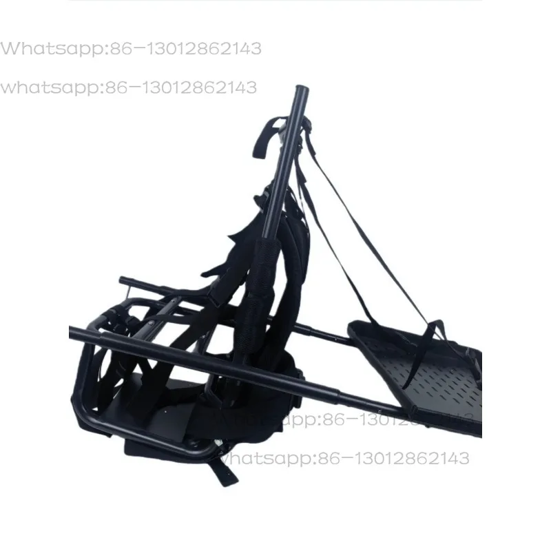 Outdoor ultra-light walking live broadcast front and rear workbench aluminum back frame, playing music while walking,