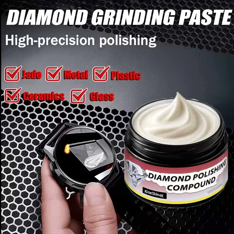 Diamond Polishing Compound–High - Precision Paste for Jade,Metal, Jewelry, Glass, Watch,Ceramics,Remove Scratches,Restore Luster