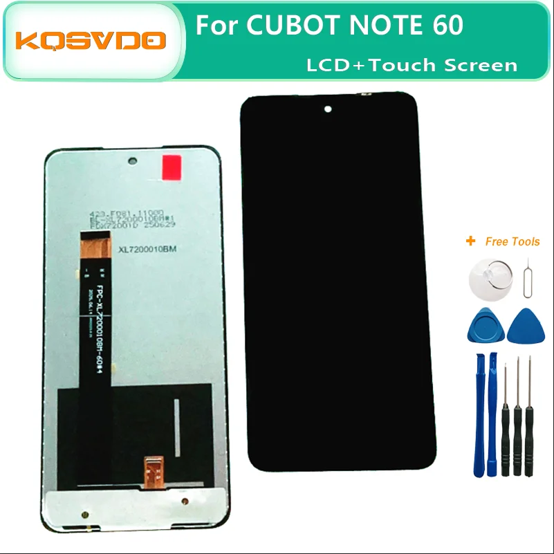 New Original 7.2 Inch LCD Display with Touch Screen Digitizer Assembly for CUBOT NOTE 60 Replacement Part