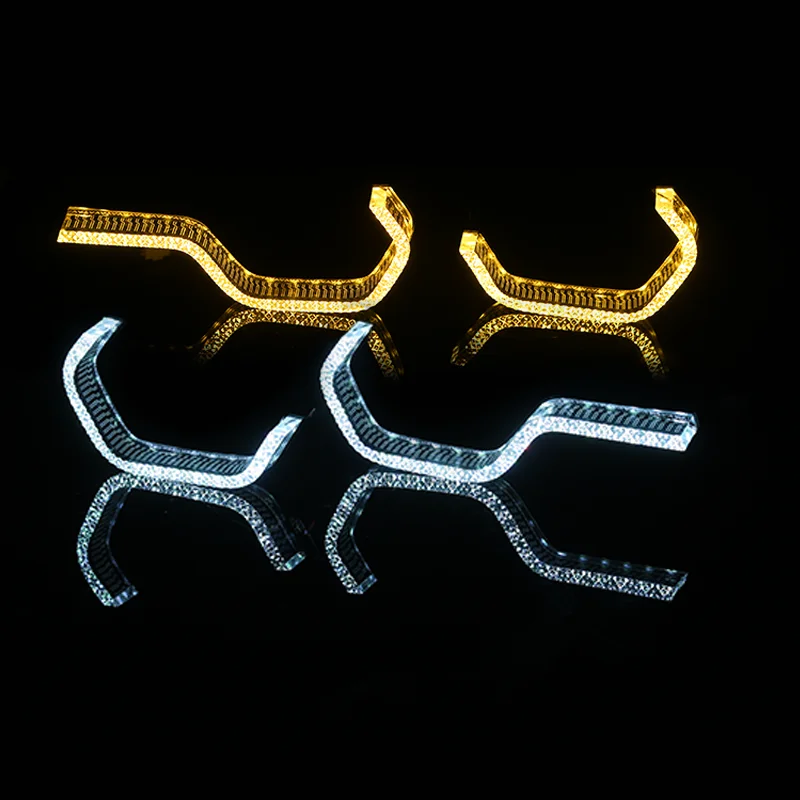 SANVI 4pcs RGB Dual Colors LED Angel Eyes for BMW 3Series F30 F31 F35 2016-2019 Model M3 M4 Style Daytime Running Lights Parts