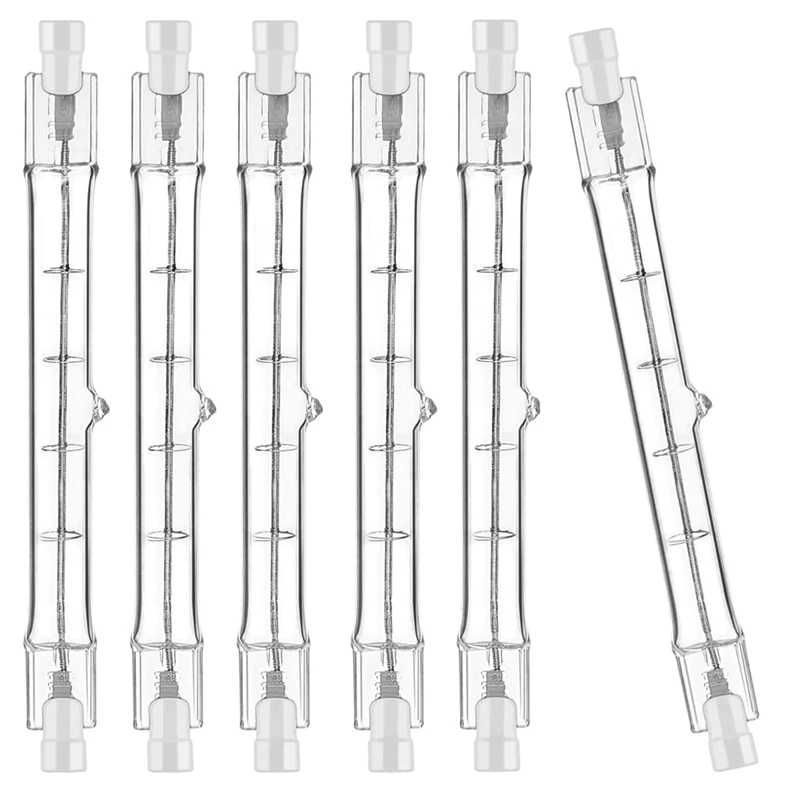 R7S Halogen Light Bulb 118Mm 200W 230V Halogen Bulb R7S Dimmable Halogen Rod Lamp Lights 6Pack