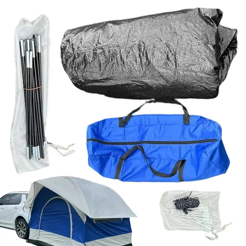 

SUV Tailgate Tents For Camping Double-layer Auto Tent Canopy With Sun Protection And Rainproof Tailgate Picnic SUV Car Tent