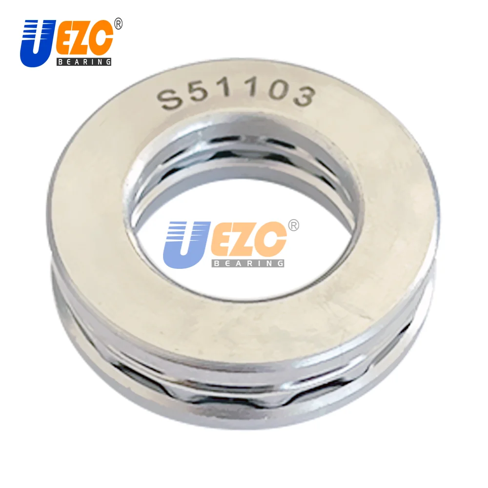 S51103 Stainless Steel Axial Deep Groove Ball Bearing 51103 17x30x9 mm