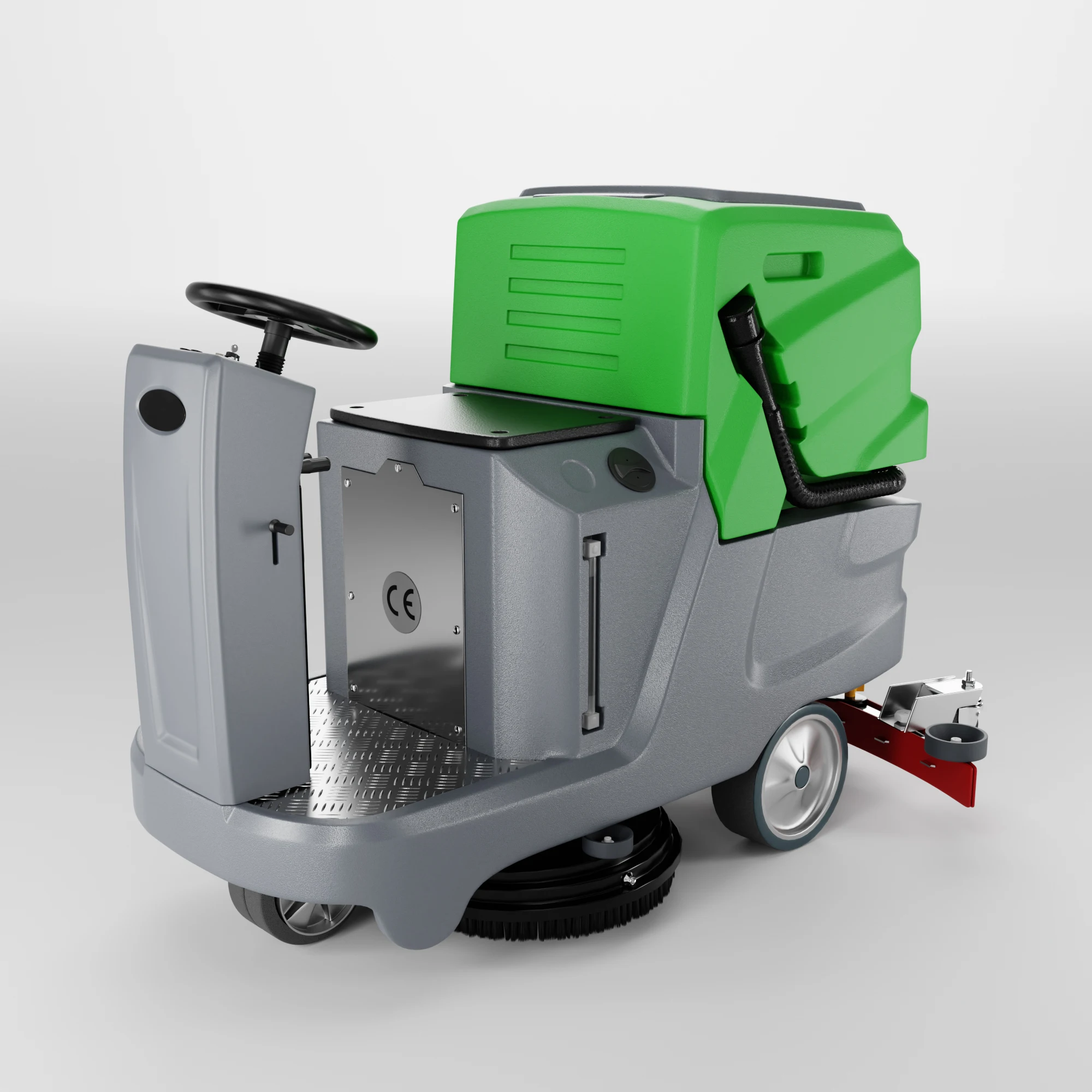 Electric 24V 1700W Ride-On Floor Scrubber 85L/85L for Factory Warehouse and Logistics Center Cleaning