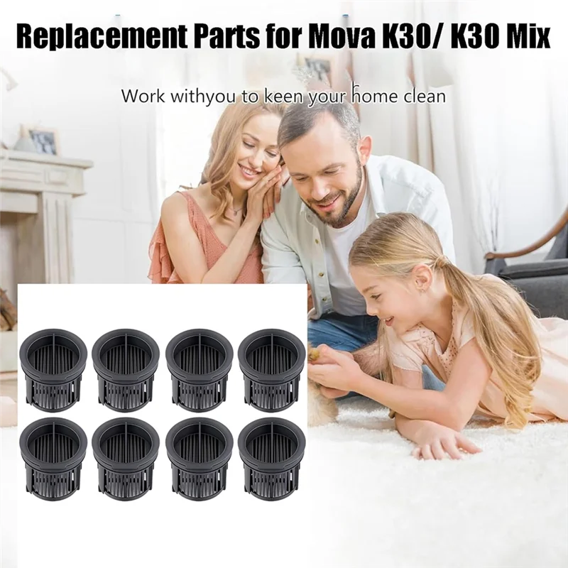 ABGP-filtros Hepa de repuesto de alta calidad para Mova K30, accesorios para aspiradoras en seco y húmedo, 8 Uds.