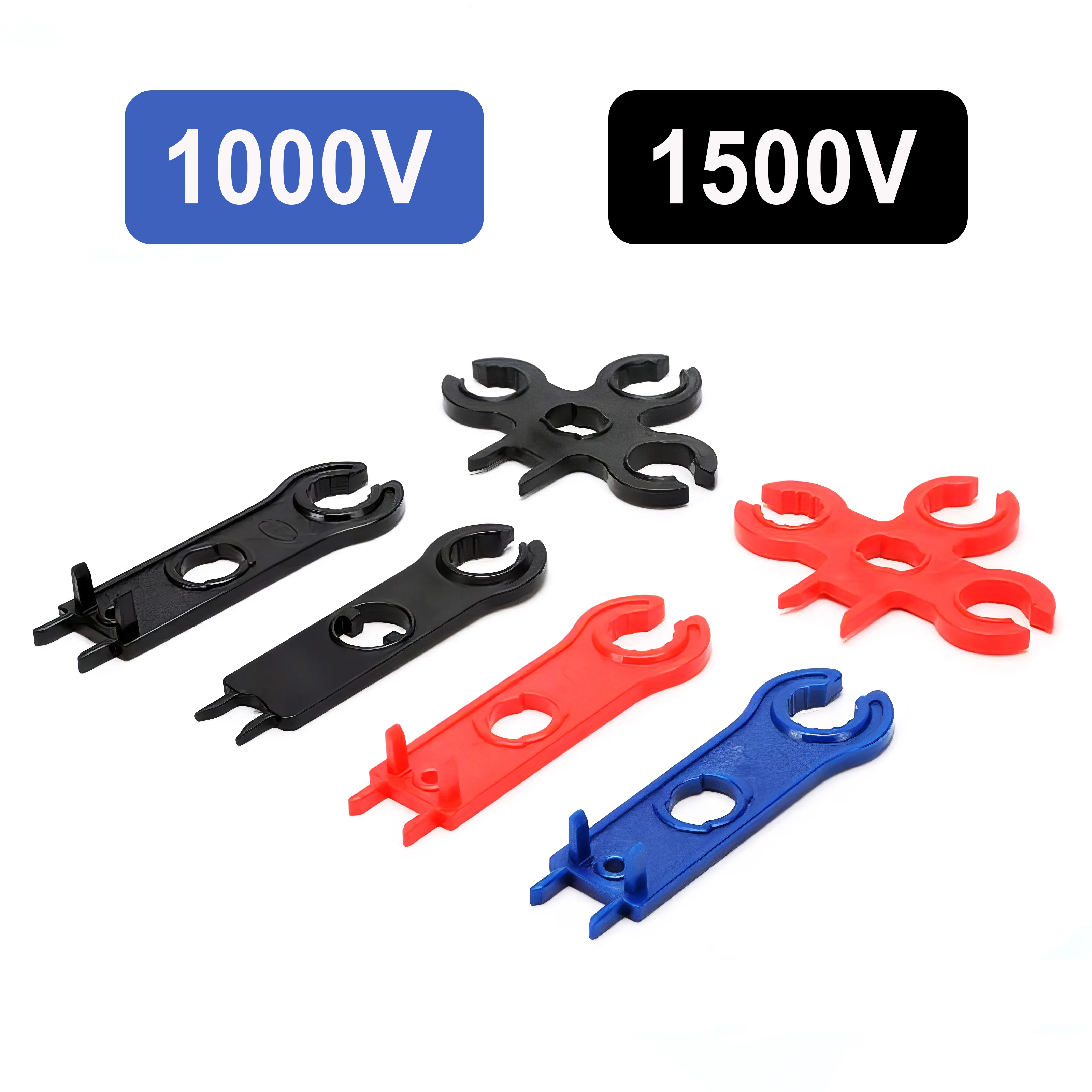 1 Pair 1000V 1500V Solar Panel Connector PV Spanner Disconnect Tool Spanners Box End Wrench Plastic Solar Connector Wrench