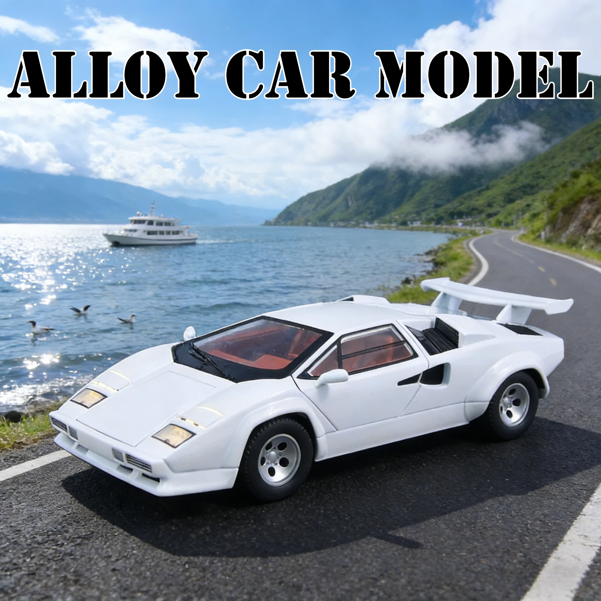 

Для модели суперкара Lamborghini Cantas LP500S из сплава 1:24 со звуком и светом, детские игрушечные двери, можно открыть, детский подарок