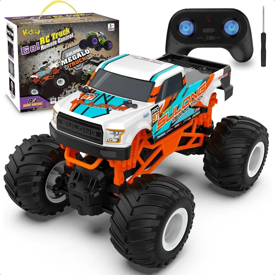 

1:16 Scale RC Monster Truck 2.4GHz All Terrain Car for 412 20 Km h Off Road RC Truck Christmas or Birthday Gift