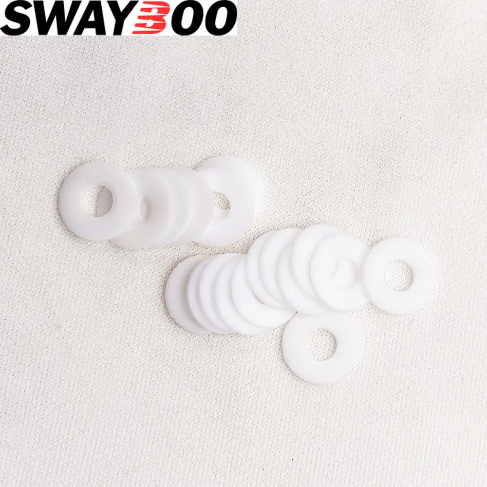 50pcs/lot Outdoor Knife Main Shaft Accessories PTFE Gasket Plastic Non-standard Custom Folding Knife Gasket Tool Parts