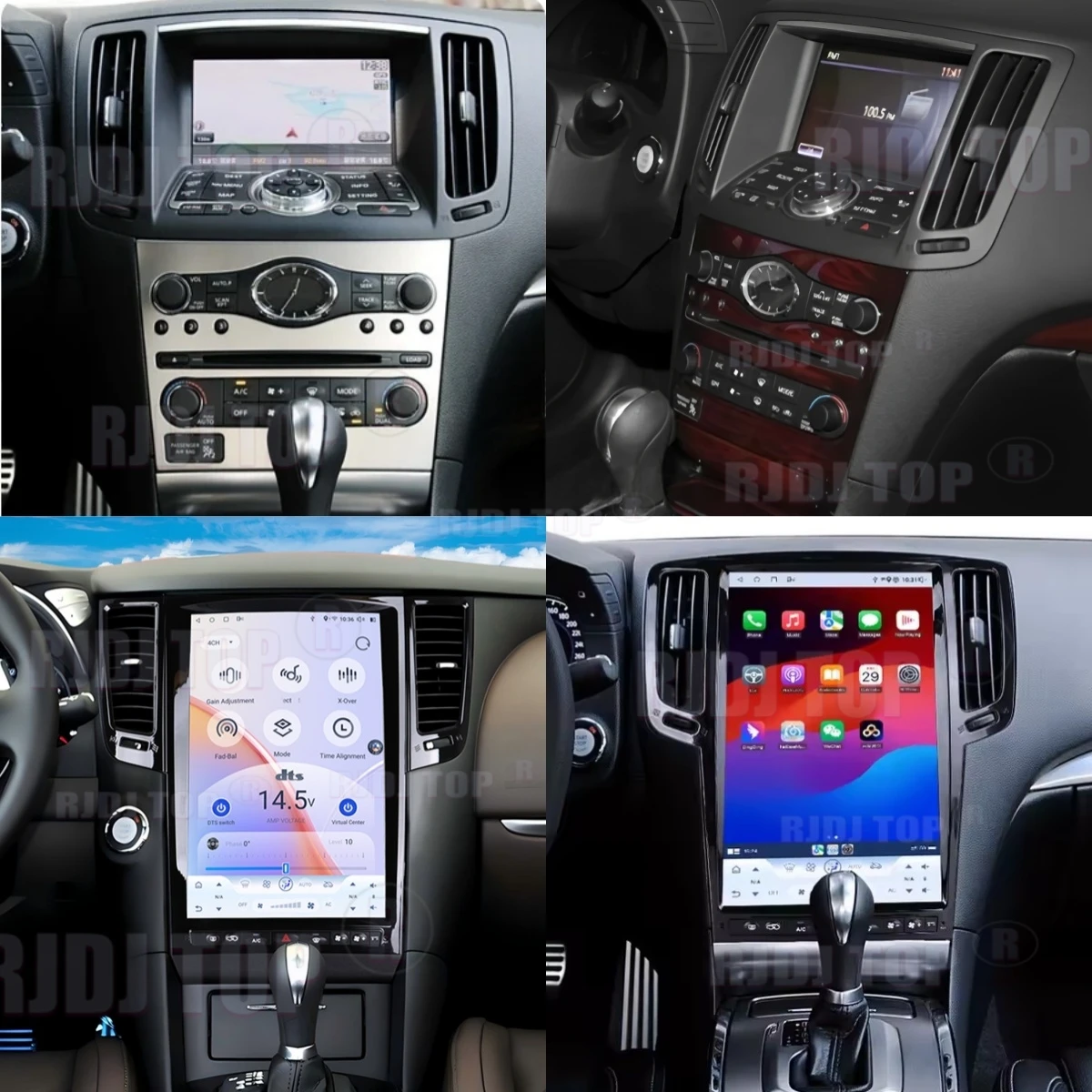 

14,5-дюймовый Android 13 для Infiniti G25 G35 G37 2007-2016, автомобильная магнитола с GPS-навигацией, CarPlay, медиаплеер, аудио-стереосистема, мультимедиа, 5G