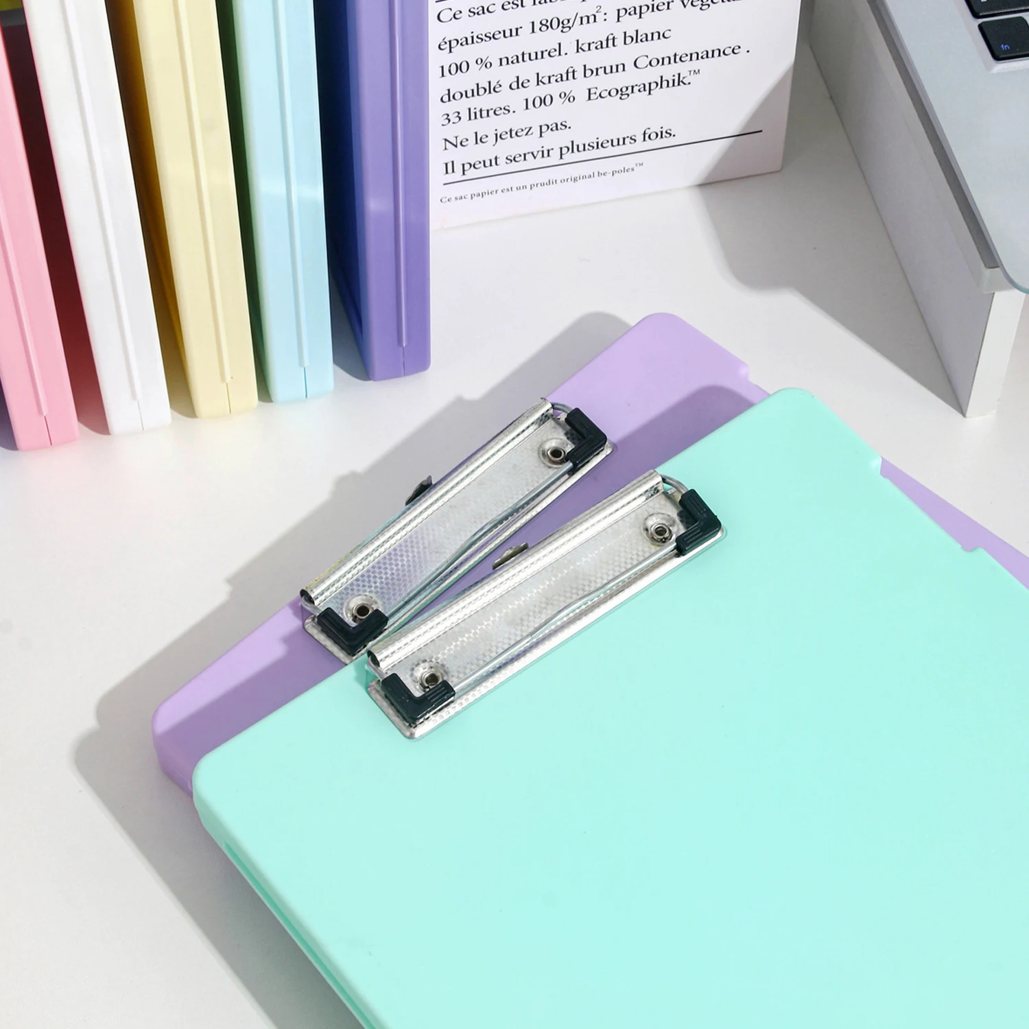 A4 Clipboard File Folder Box Sturdy Plate Clip Large-Capacity Efficient Document Test Paper Storage Organizing Writing Pad